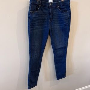Loft Outlet Dark Denim Skinny or Ankle Jeans | Size 14